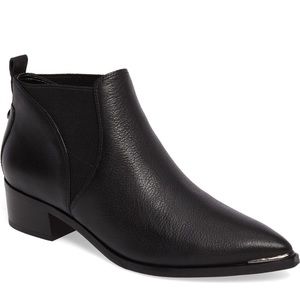 Marc Fisher LTD Yellin Pointy Toe Chelsea Boot Black Size 7